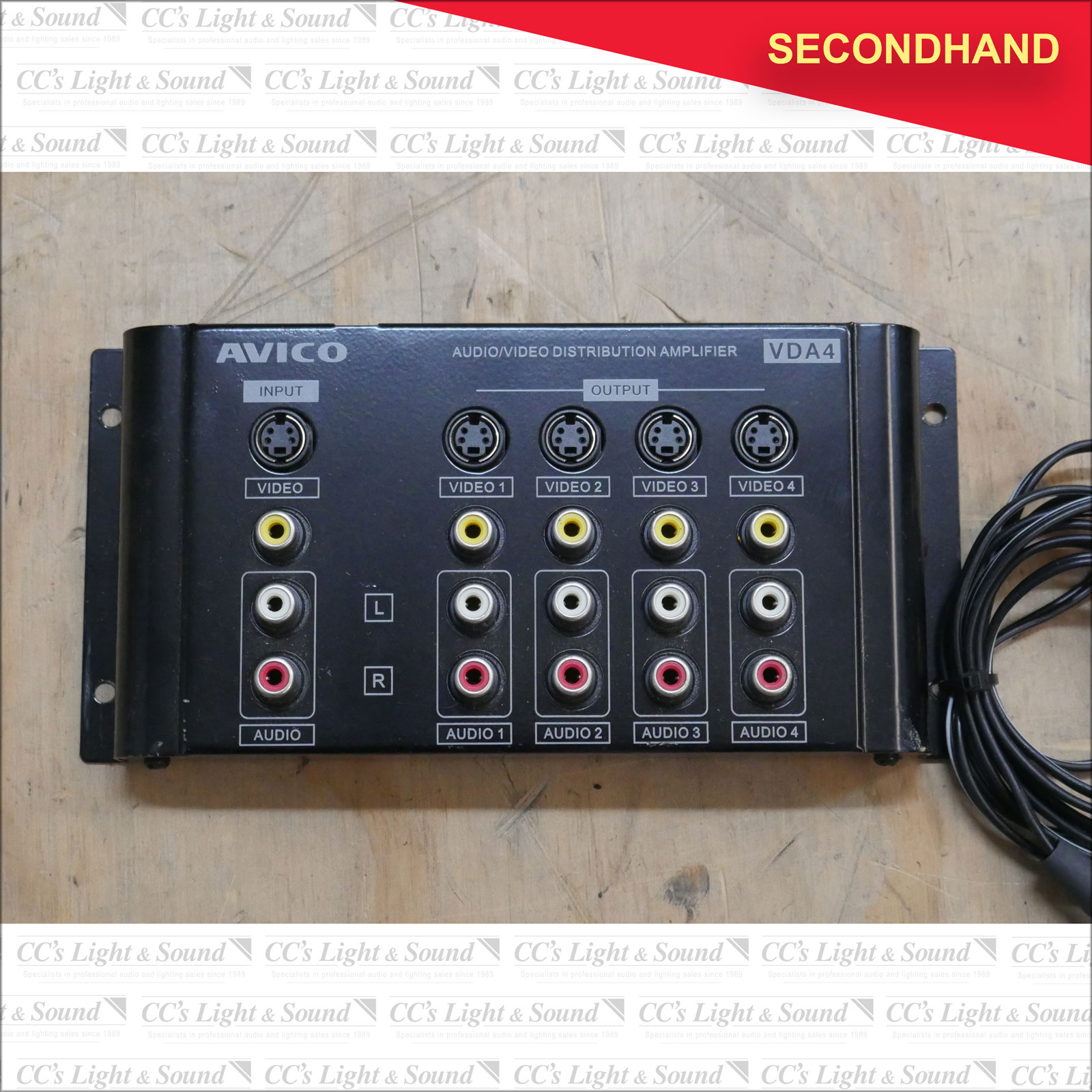 Avico VDA4 Audio/Video Distribution Amplifier eBay