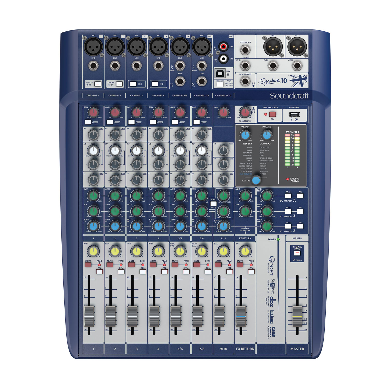 Soundcraft Signature 10 Compact Mixer with Effects Processor