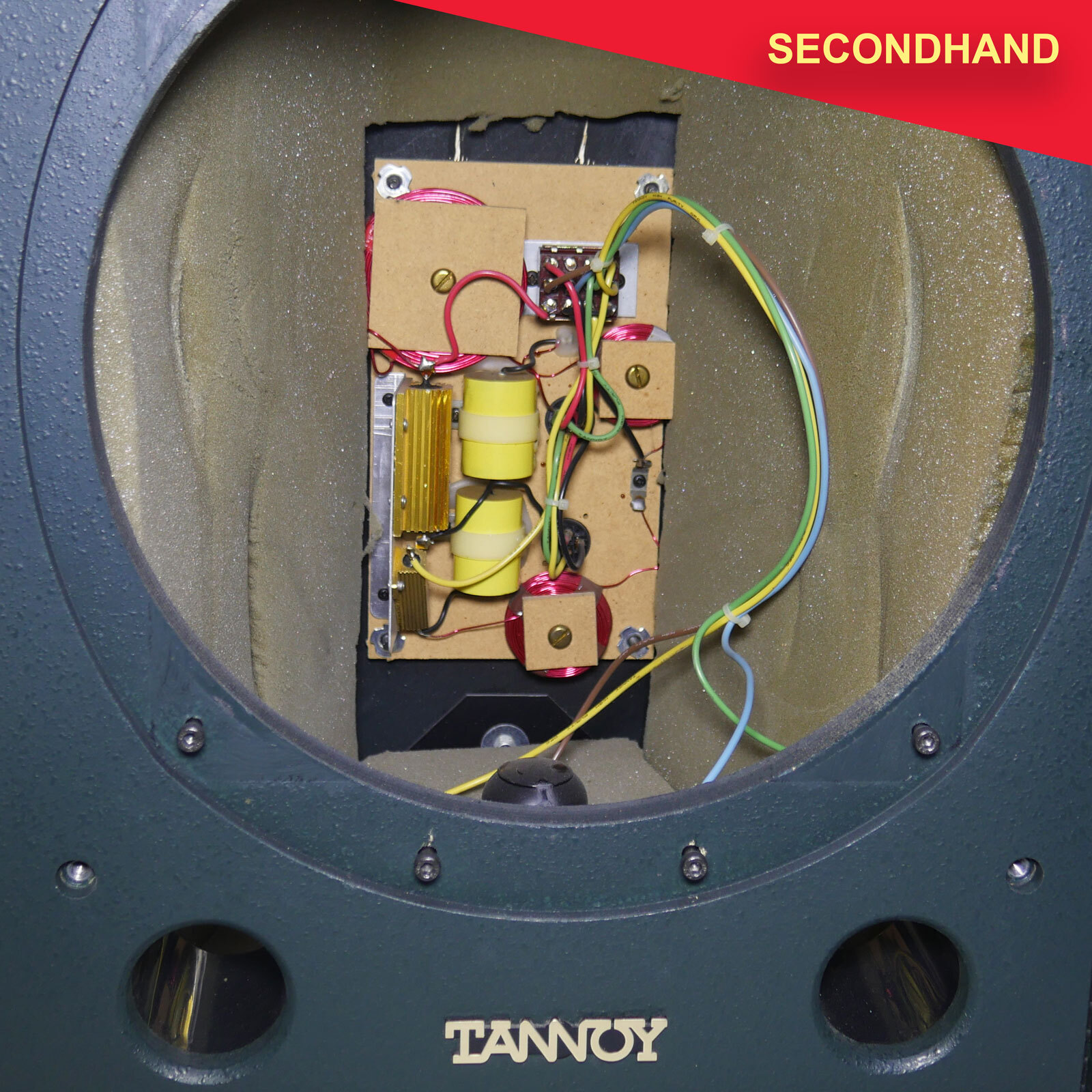 Pair of Empty Tannoy S300F 12" Speaker Boxes with Crossovers (secondhand)