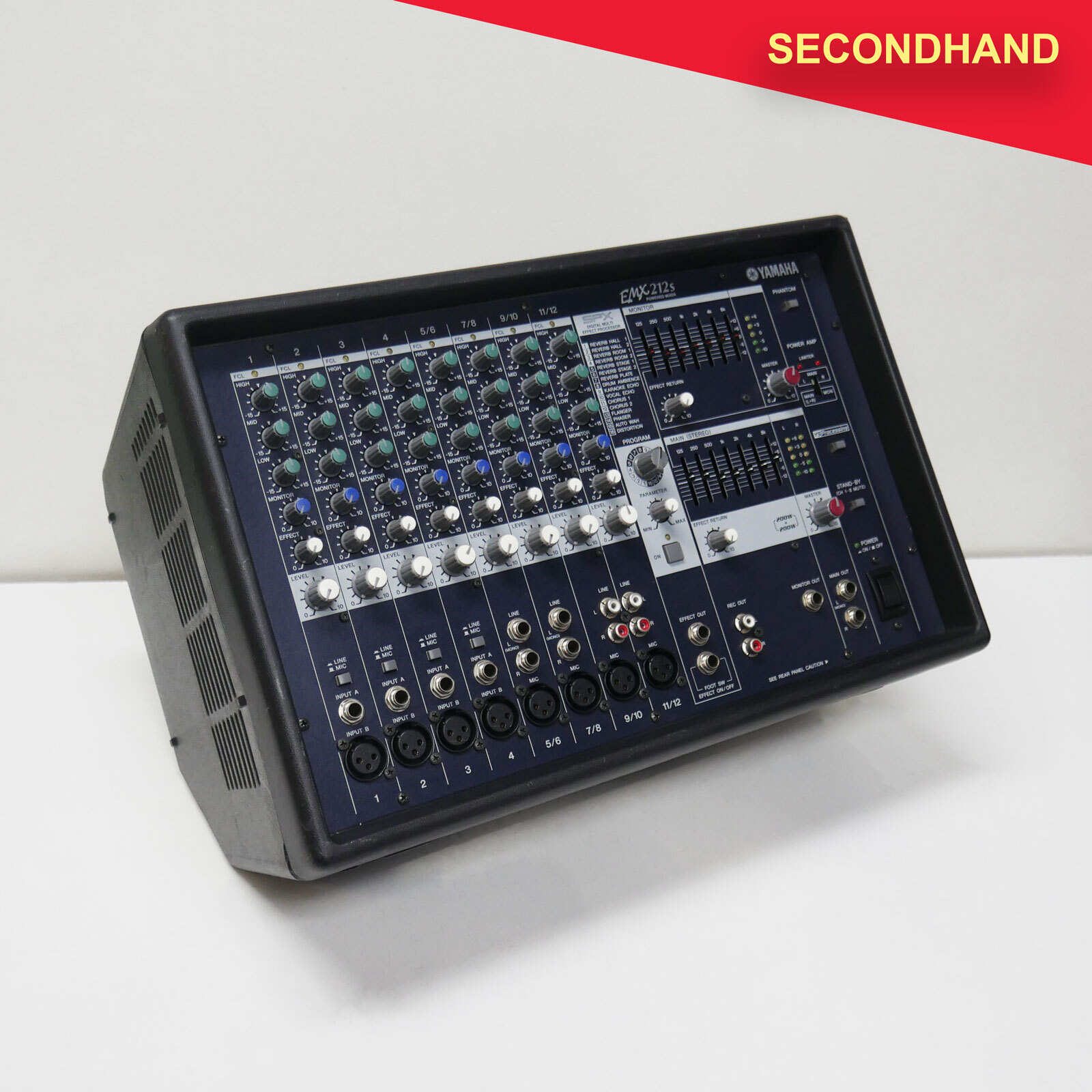 Yamaha EMX212S 12input Powered Mixer with 8 Mic Inputs 200W + 200W