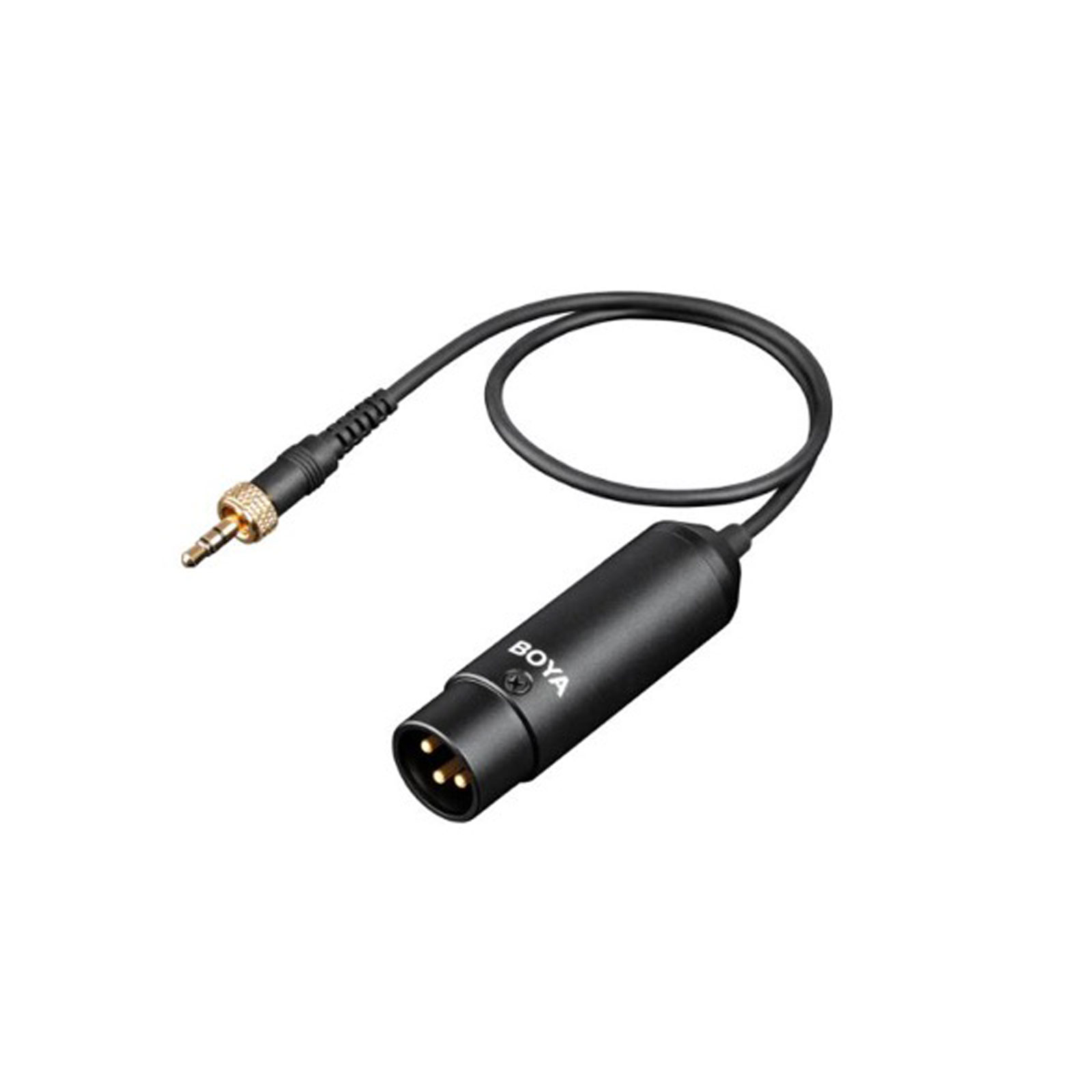 Boya input cable XLR male 3.5mm TRS locking connector