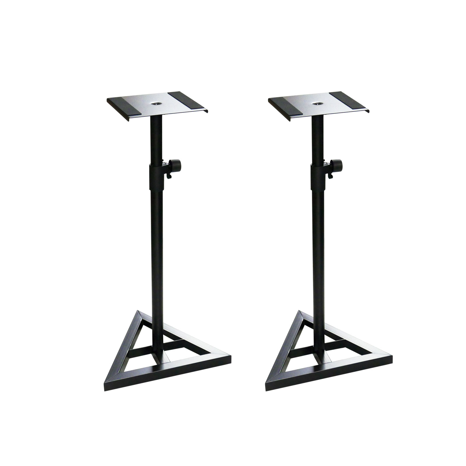 BravoPro SS015 Black Monitor Speaker Floor Stand Pair