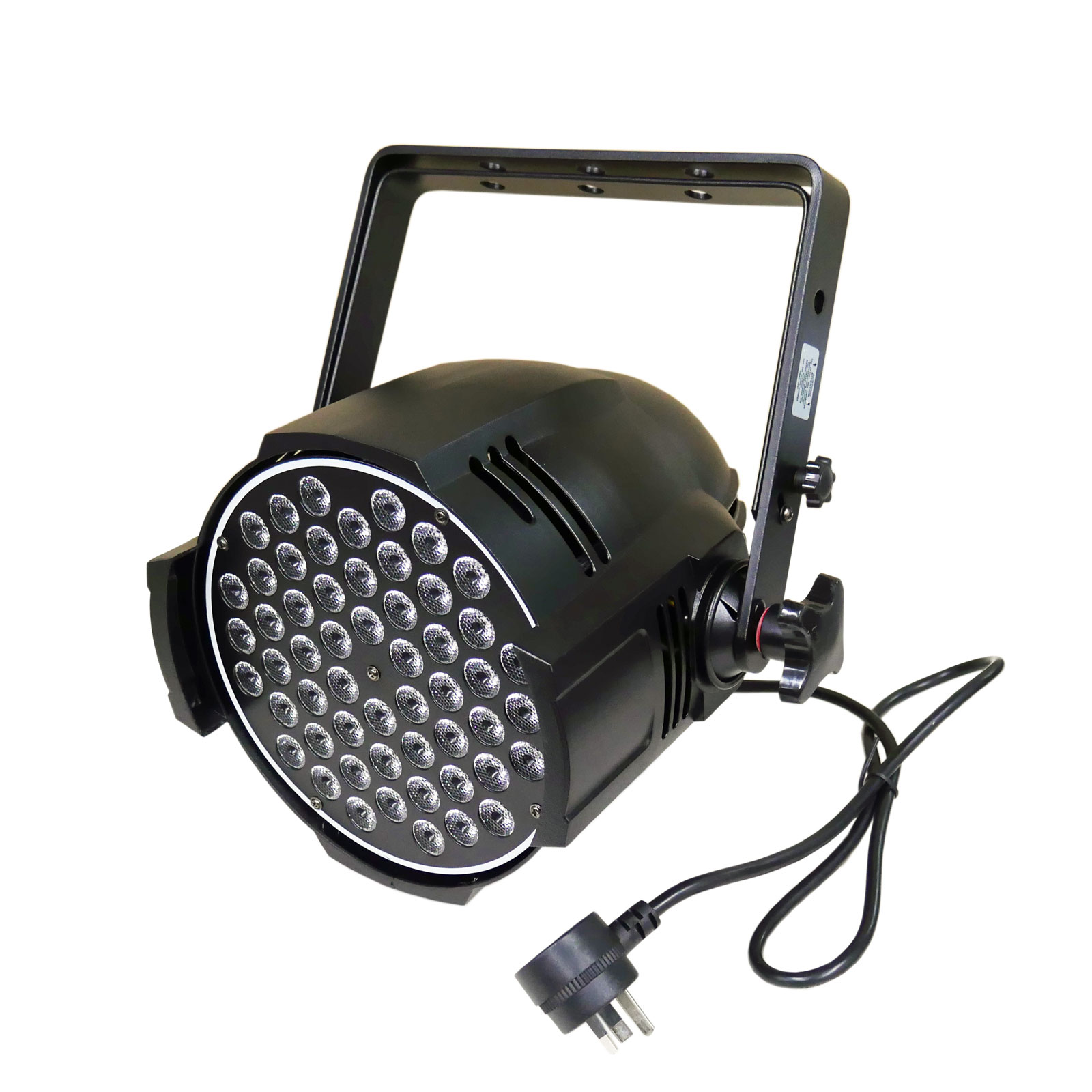 LED Studio Par RGBW with 54 x 3w LED s Double Yoke and Piggy