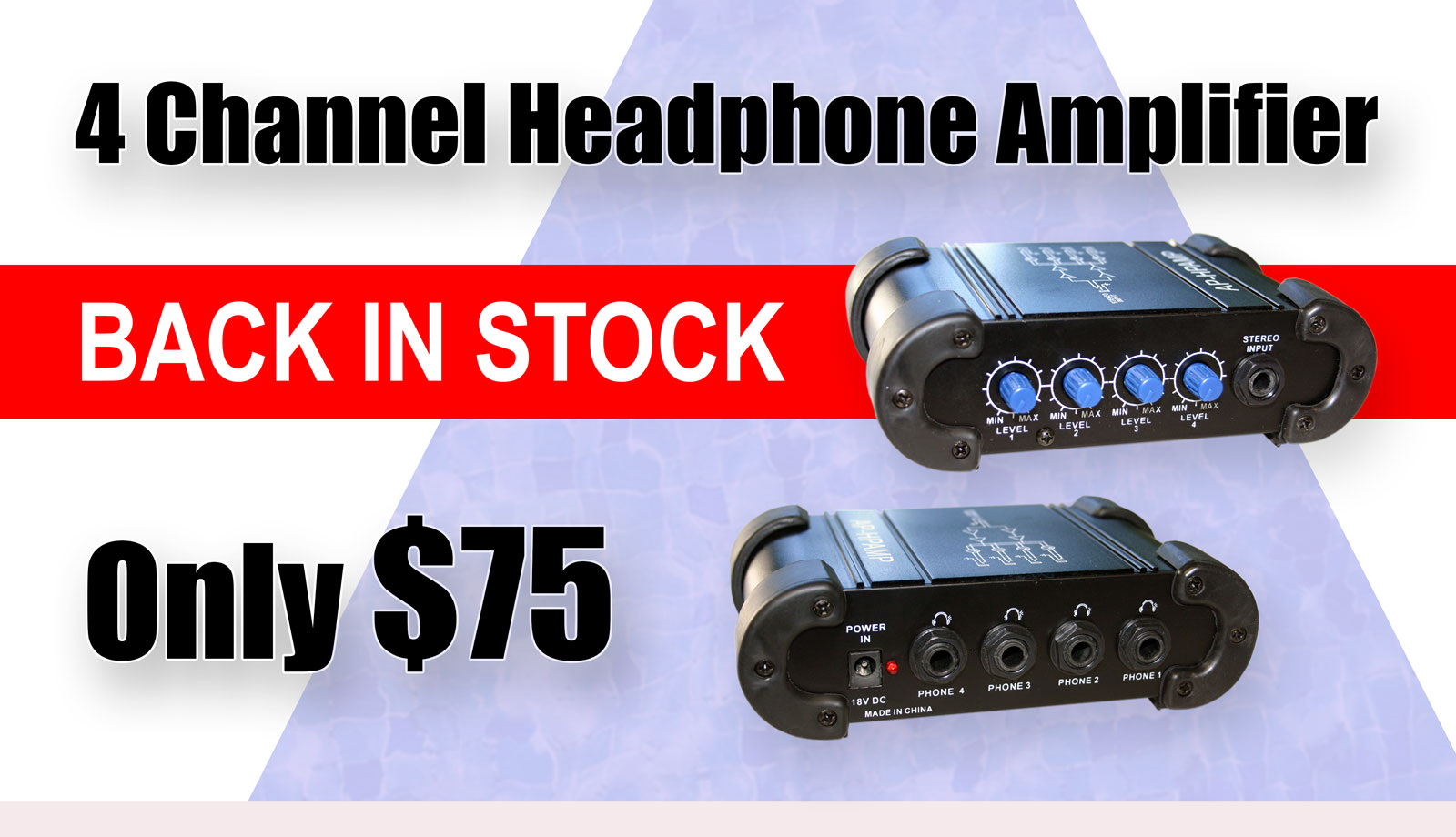 4 Channel Headphone Amplifier