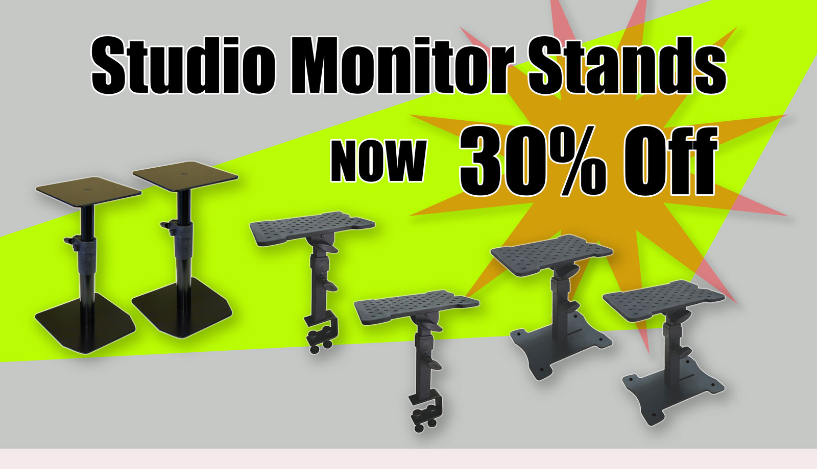 30% Off Studio Monitor Stands