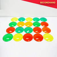 20 x Assorted Coloured Pinspot Lenses (F)  (secondhand)