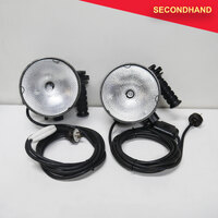 Pair of Lowel DP Open Face Video Lights 600/1000w (secondhand)