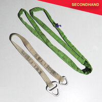Set of 2 Slings 1 x 2m SpanSet Loop 1 x 1.3m with Metal Ends (secondhand)