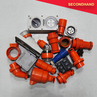 Qty of 3-Phase & High Voltage Plugs Sockets & Parts ( B ) (secondhand)