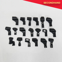 Lot-of-19 Assorted Microphone Clips (secondhand)