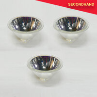 Set-of-3 Coemar Glass Reflectors Outside Diameter: 126mm, Inside: 33 x 24mm  (secondhand)