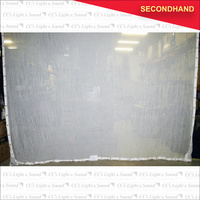 4.5M x 4.5M White Sharkstooth Gauze (secondhand)