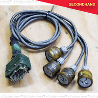 Wieland 10pin Male Multi-Pin to 4-Way 240v Socket Tails (secondhand)