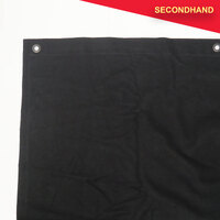 2.8M x 0.6M Black Wool Border (secondhand)