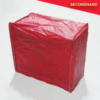 Red Plastic Cover - Approximately 600 x 350 x 500mm  (secondhand)