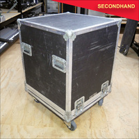 7RU Rack with Drawer in Roadcase on Wheels _ 108 (secondhand)