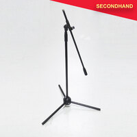 Tall Microphone Stand with Boom Arm - Black (secondhand)