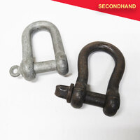 2 x Heavy Duty 22mm D-Shackles  (secondhand)