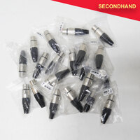 Lot of 20 x 4-pin Female XLR Connectors [B]  (secondhand)