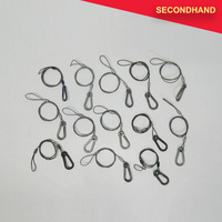 Lot-of-13  Safety Cables 700mm - Silver  (secondhand)