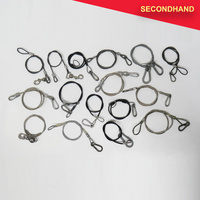 Lot-of-16  Heavy Duty Safety Cables Various Lengths & Styles (secondhand)