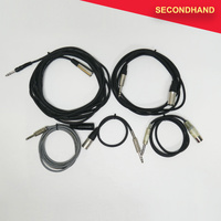Lot-of-5  3-pin XLR Male to 6.35mm TRS Jack - Approximately 0.5~4 Metre Length  (secondhand)