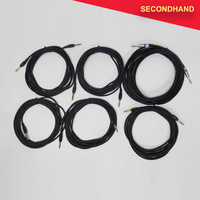 Lot-of-6  6.35mm TRS Jack to 6.35mm TRS Jack - Approximately 5~7 Metre Length  (secondhand)