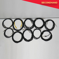 Lot-of-10  6.35mm TS Jack to 6.35mm TS Jack - Approximately 3~6 Metre  Length [B]  (secondhand)