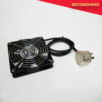 Sunon DP201AT 220/240v Fan with Finger Guard and Lead Attached (secondhand)