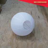 Set of 4 x Spherical Paper Lamp Shade 550mm Diameter White - some small tears (secondhand)