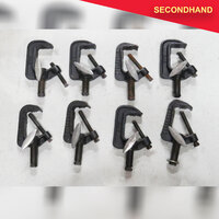 Set of 8 x Adjustable C Clamps (secondhand)