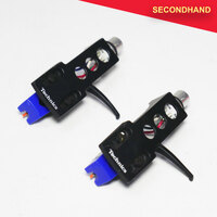 2 x Black Technics Headshells with Stanton 500-II Cartridge  (secondhand)