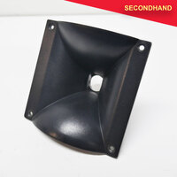 150mm Square Plastic Horn Flare with Screw Thread Fitting (secondhand)
