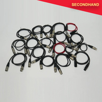 Lot-of-18  3-pin XLR Male-Female Balanced Cables - Approximately 0.5~1.0m length [B] (secondhand)