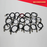 Lot-of-18  3-pin XLR Male-Female Balanced Cables - Approximately 0.5~1.0m length [C] (secondhand)