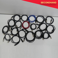 Lot-of-19  3-pin XLR Male-Female Balanced Cables - Approximately 1~2m length [E] (secondhand)