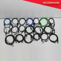 Lot-of-19  3-pin XLR Male-Female Balanced Cables - Approximately 1~2m length [F] (secondhand)