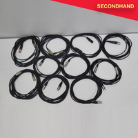 Lot-of-10  3-pin XLR Male-Female Balanced Cables - Approximately 3~6m length [G] (secondhand)