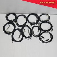 Lot-of-10  3-pin XLR Male-Female Balanced Cables - Approximately 3~6m length [H] (secondhand)