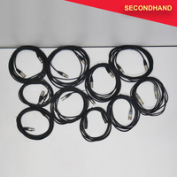 Lot-of-10  3-pin XLR Male-Female Balanced Cables - Approximately 3~6m length [K] (secondhand)