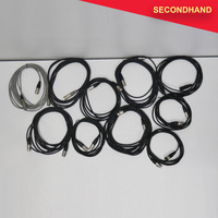 Lot-of-10  3-pin XLR Male-Female Balanced Cables - Approximately 3~6m length [M] (secondhand)