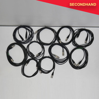 Lot-of-10  3-pin XLR Male-Female Balanced Cables - Approximately 3~6m length [N] (secondhand)