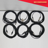 Lot-of-6  3-pin XLR Male-Female Balanced Cables - Approximately 7~10m length [R] (secondhand)