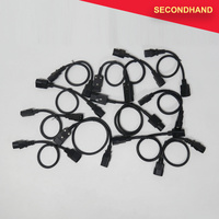 Lot-of-12  IEC Male to IEC Female - Approximately 0.15~0.5m Length  (secondhand)