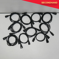 Lot-of-10  IEC Male to IEC Female - Approximately 1~2m Length [B]  (secondhand)
