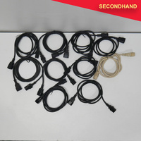 Lot-of-10  IEC Male to IEC Female - Approximately 1~2m Length [C]  (secondhand)