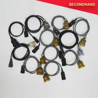 Lot-of-11  IEC Male to 240v 3-pin Socket - Approximately 1~2m Length  (secondhand)