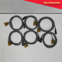 Lot-of-6  IEC Male to 240v 3-pin Socket - Approximately 3~5m Length  (secondhand)