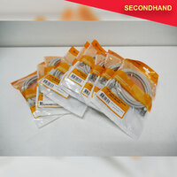 Set of 9x 2M Grey Cat 6 Cables - New in Sealed Packets (secondhand)