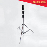 2.9M Chrome 3-Section Lighting Stand with 28mm Socket (secondhand)